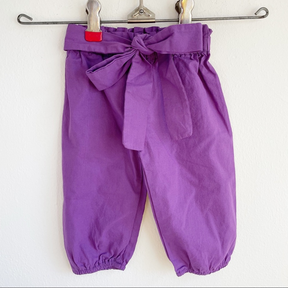Purple Jogger Harem Pants Baby Size 6-12 Months